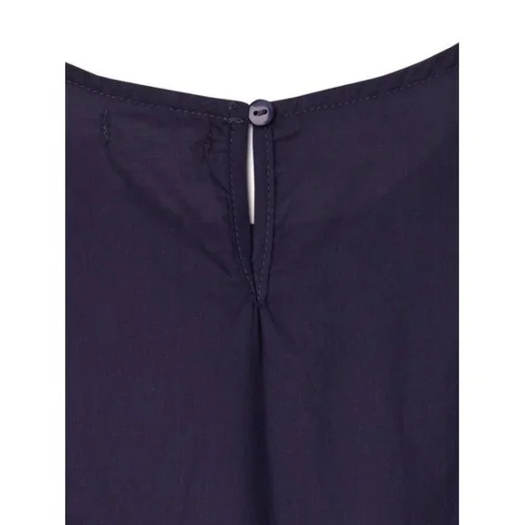 New Girl's Size Medium 10 / 12  church school Dress outfit Navy Dark Blue lace … - Picture 6 of 6